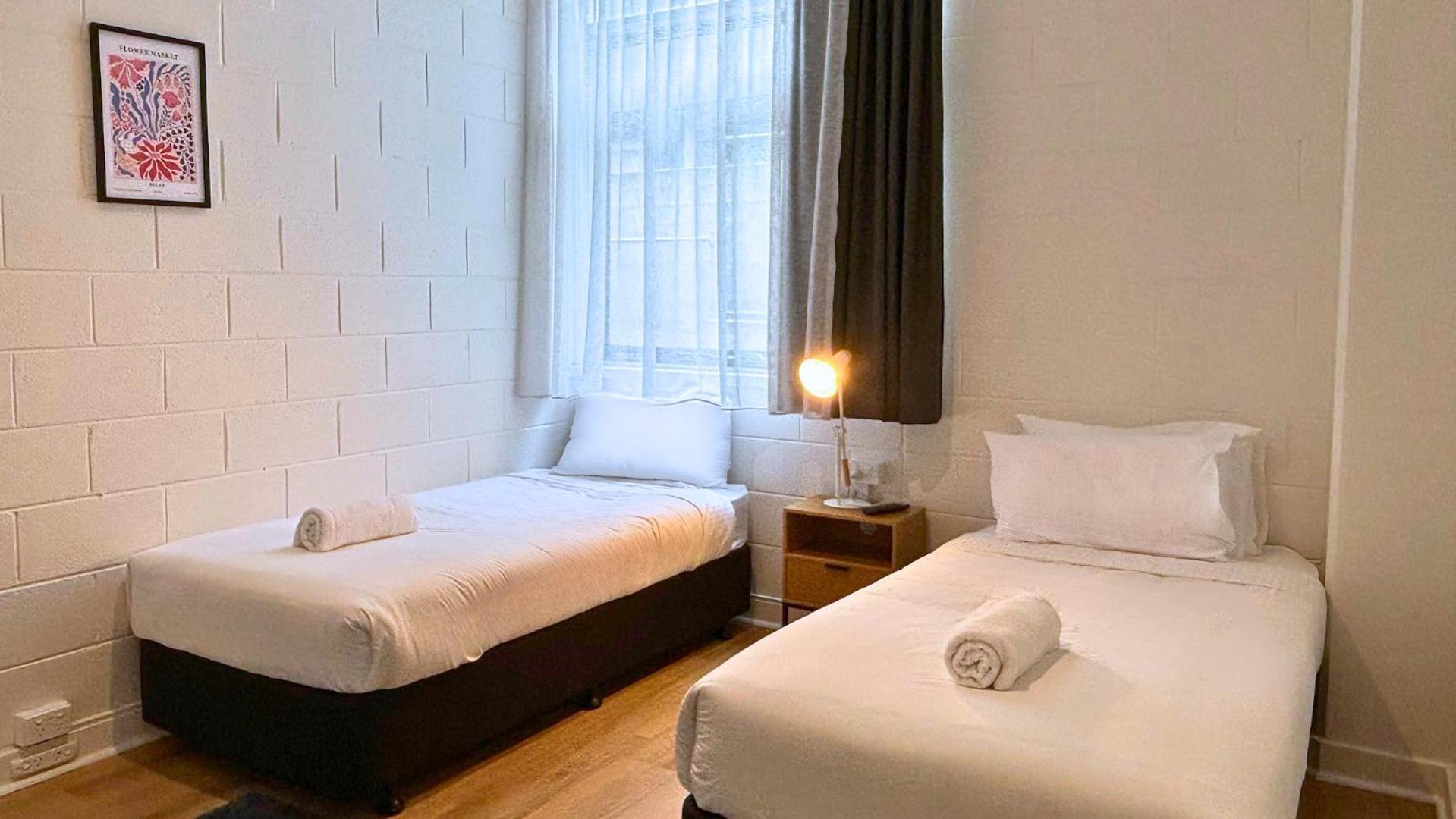 Chambre Lits Jumeaux avec Salle de Bains Privative